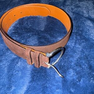 Ralph Lauren Brown Suede Belt
